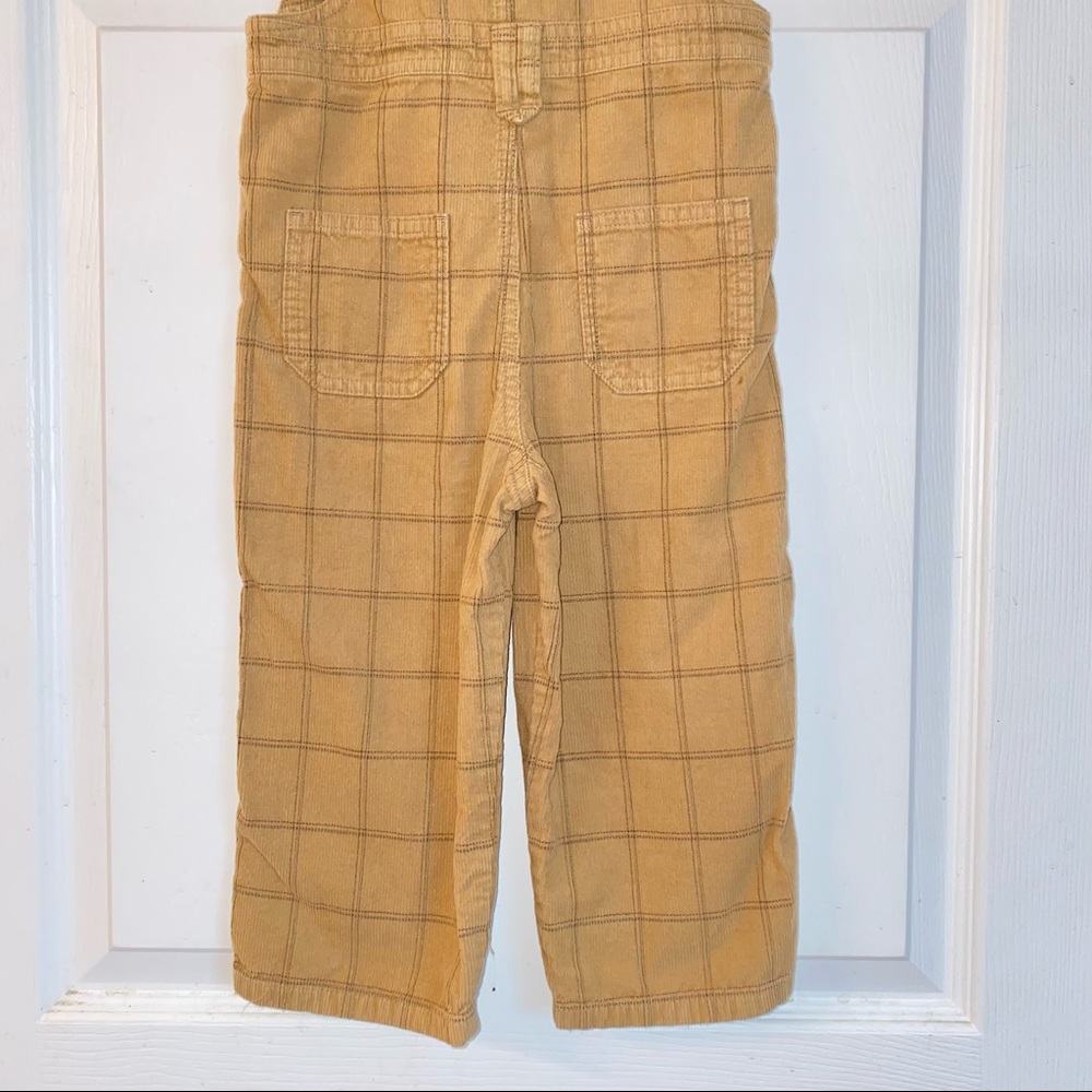 Janie & Jack | Tan Plaid Overalls - Picture 8 of 8